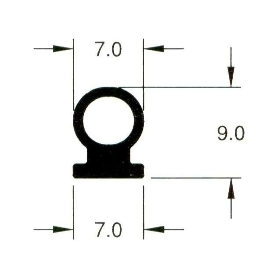 Bulb Type Container Seal – profile view 3