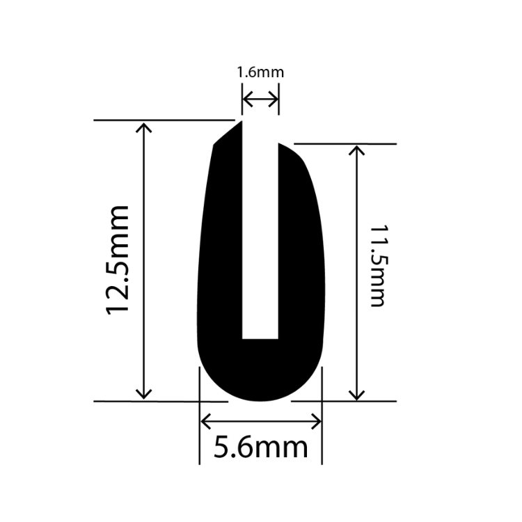 U Rubber – profile view 2